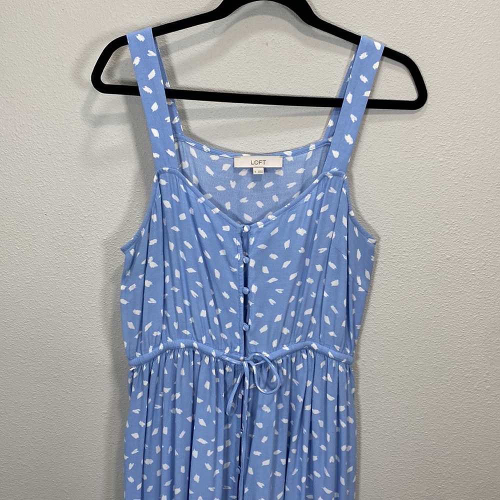Loft light blue dress midi - Picture 2 of 9